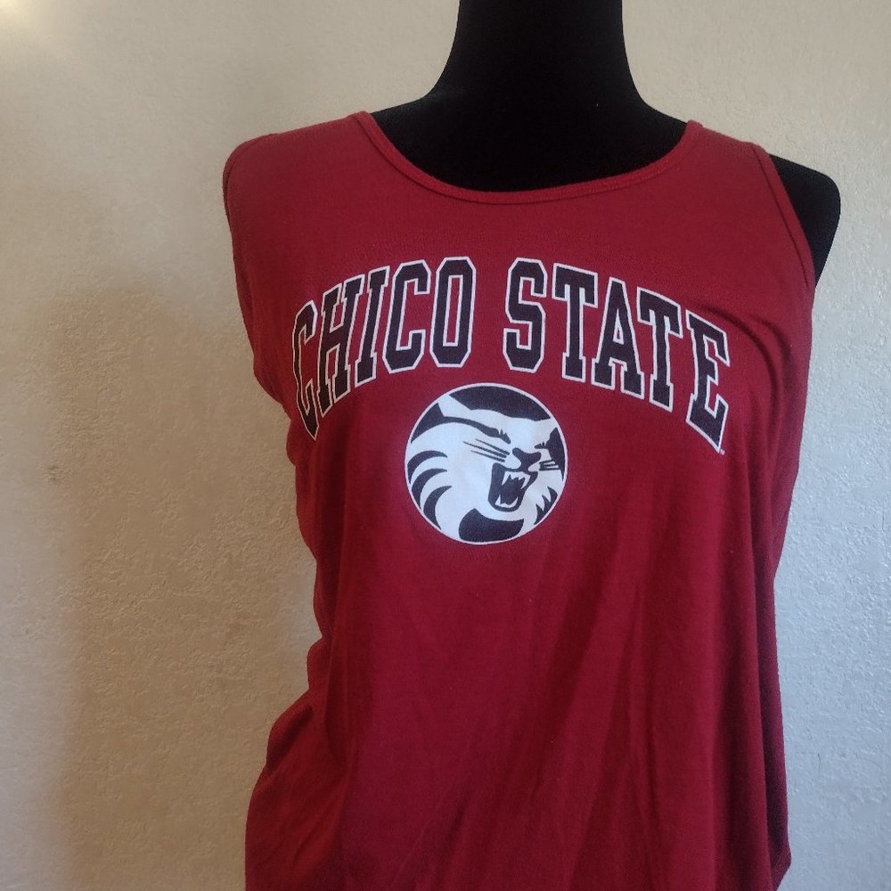 Chico State (California State University Chico) Tank Top Racerback. Small. Red